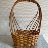 Wooden wicker basket