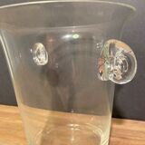 Grand seau en verre cristallin