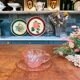 Rosaline pink glass coffee set