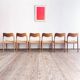 Set of 6 #71 teak chairs by Niels O. Møller, JL. Moller Mid Century