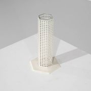 "Skyscraper" vase by Josef Hoffmann for Bieffeplast, Italy, 1980s.