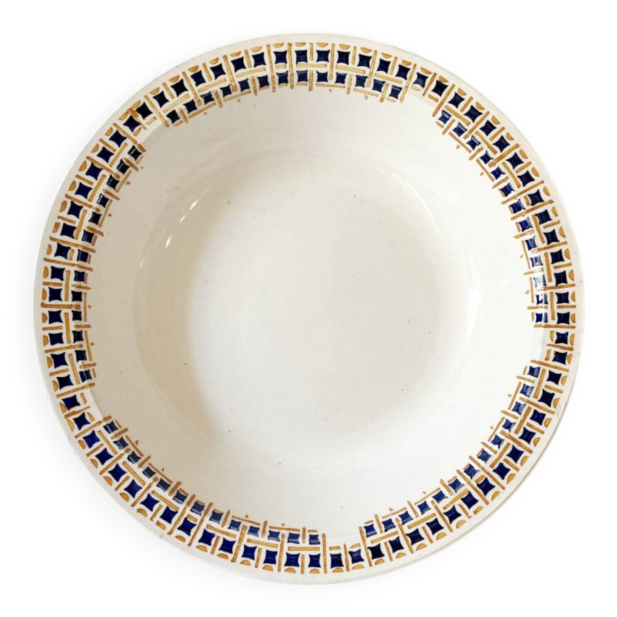 Large round dish from the Faïencerie Nouvelle de Givors, "Maryse" model