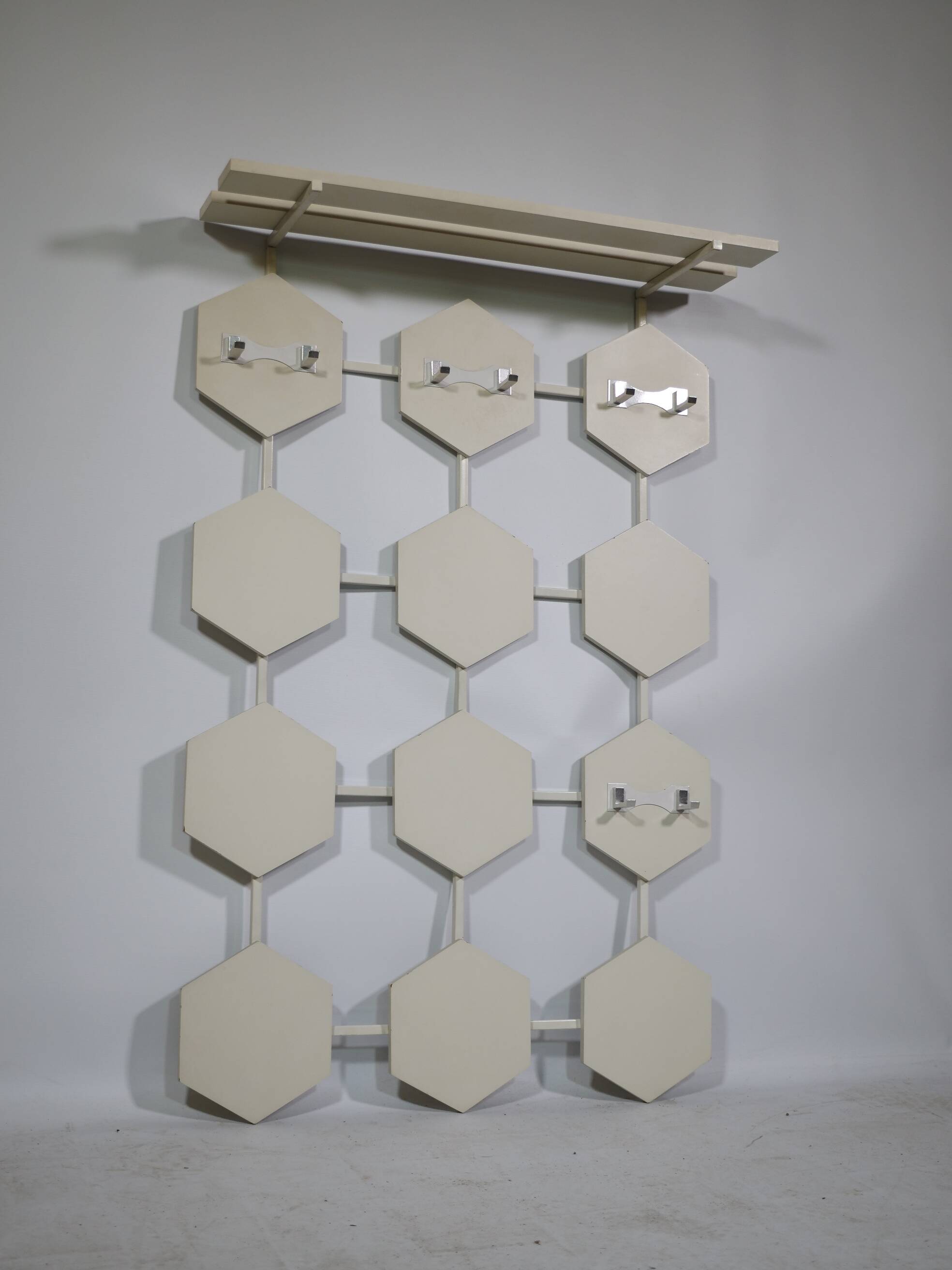 Space age design wall coat rack, 1960s 1970s