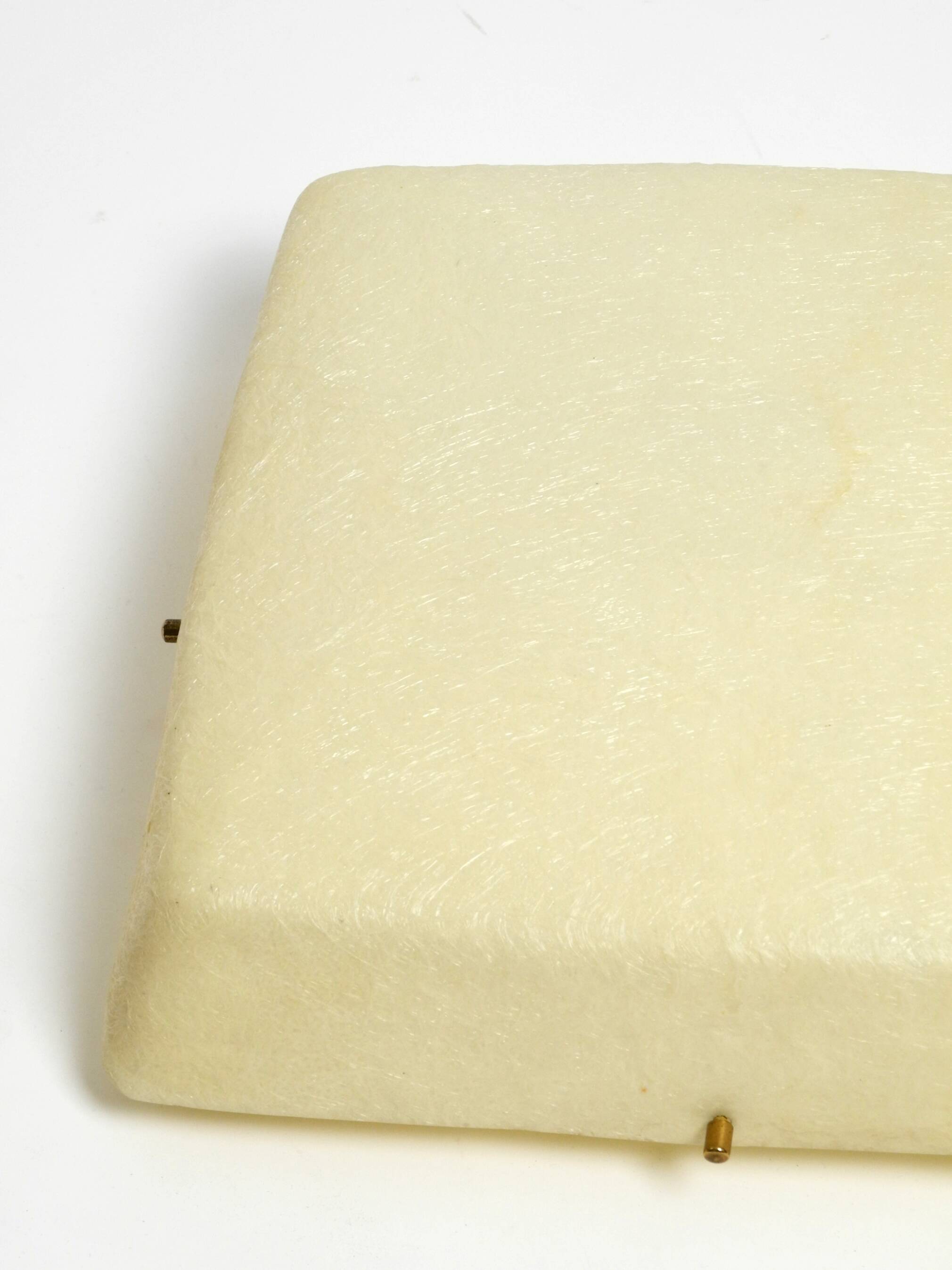 Beautiful Mid Century Modern square fiberglass ceiling or wall lamp