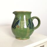 Vase with green handle
