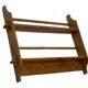 Vintage wooden wall shelve rack bookshelf in pinewood minimalist design