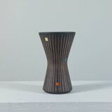 Vintage 1950s studio ceramic vase with sgraffito by Steuler.