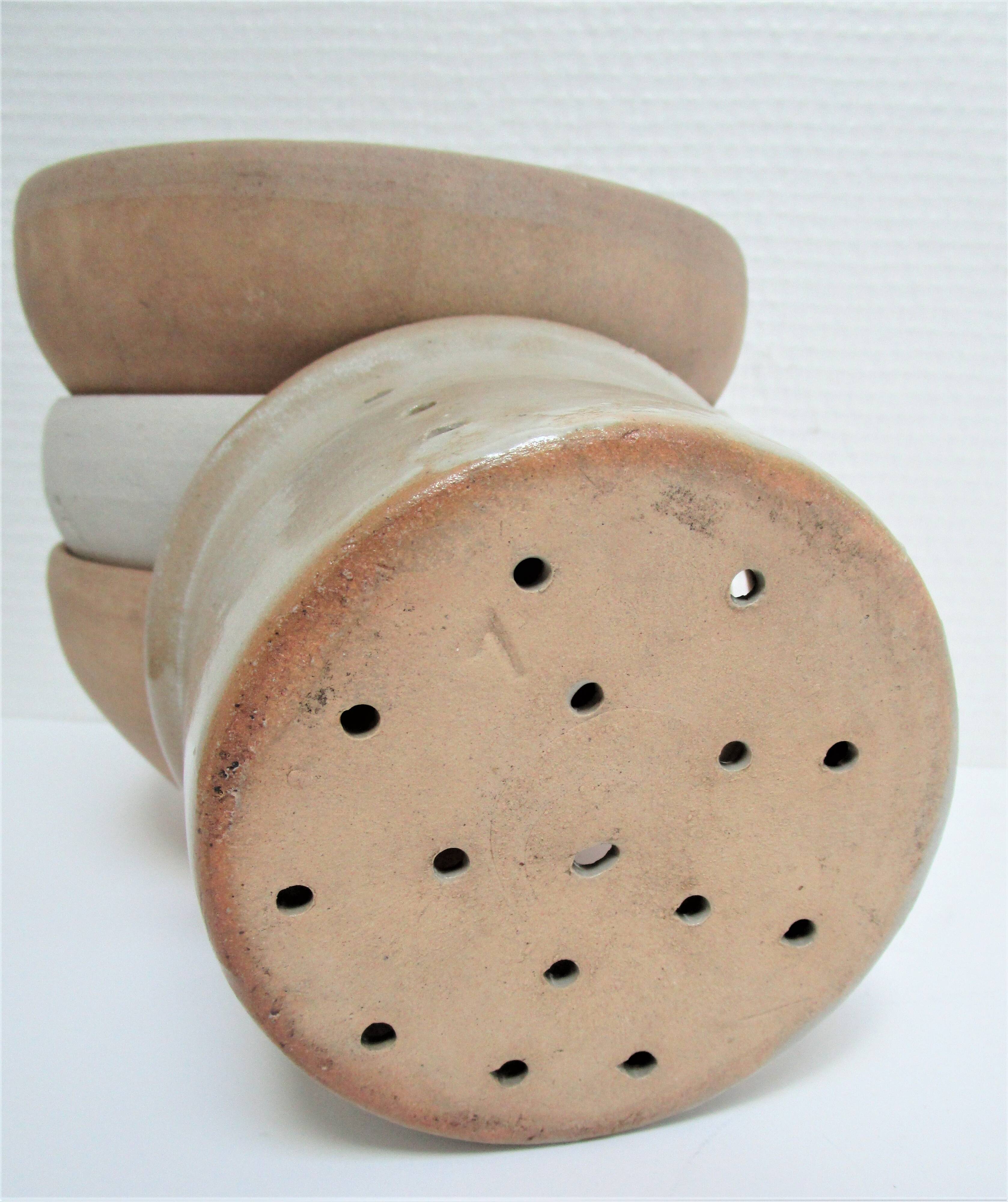 Three XL bowls and old stoneware dish