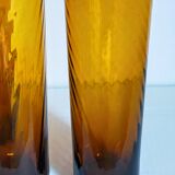 Lot de six verres en verre soufflé