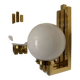 Opaline brass wall lights from the 1970s.