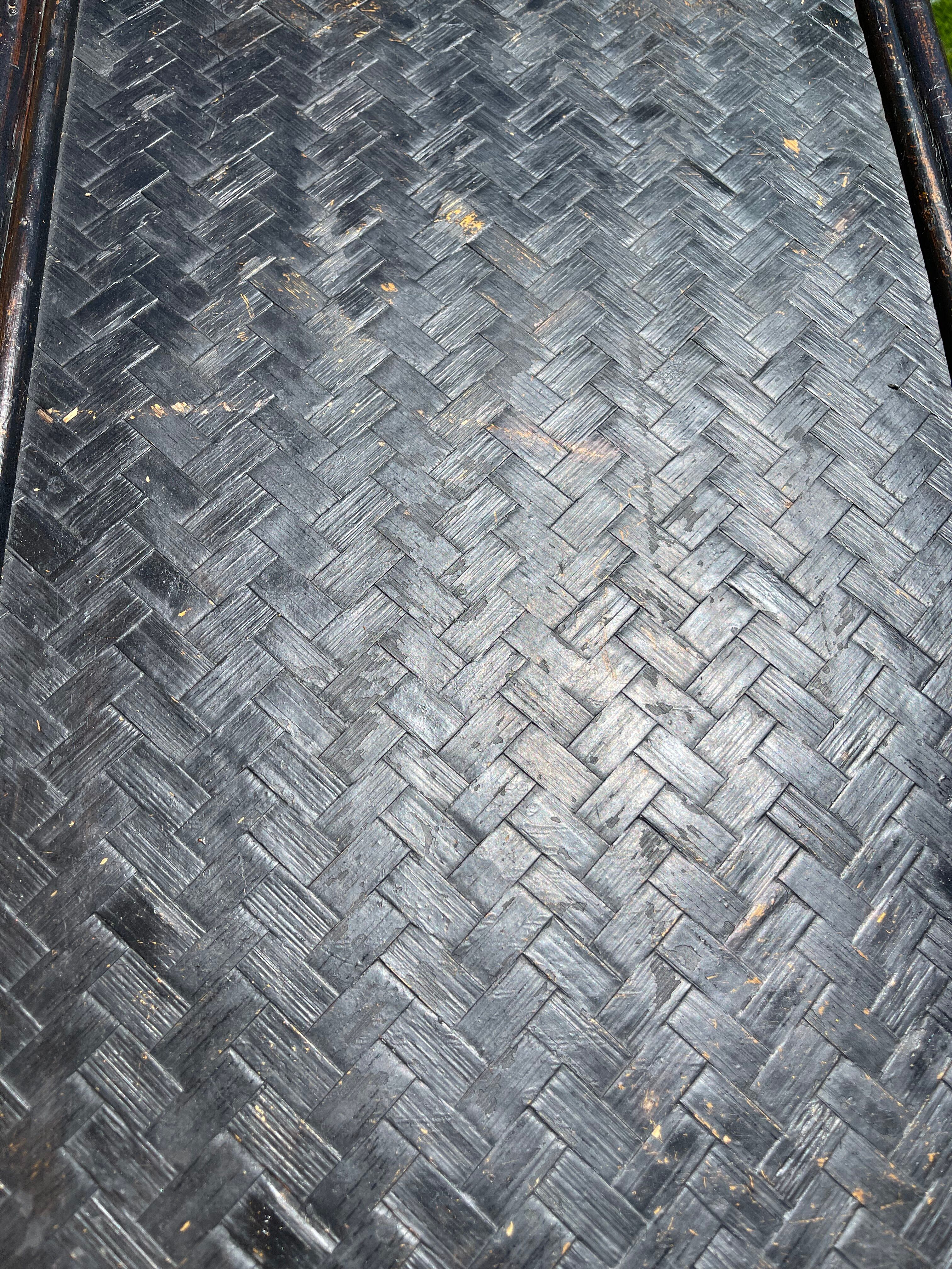 Vintage rattan chest of drawers
