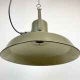 Vintage Green Army Pendant Lamp, 1960s