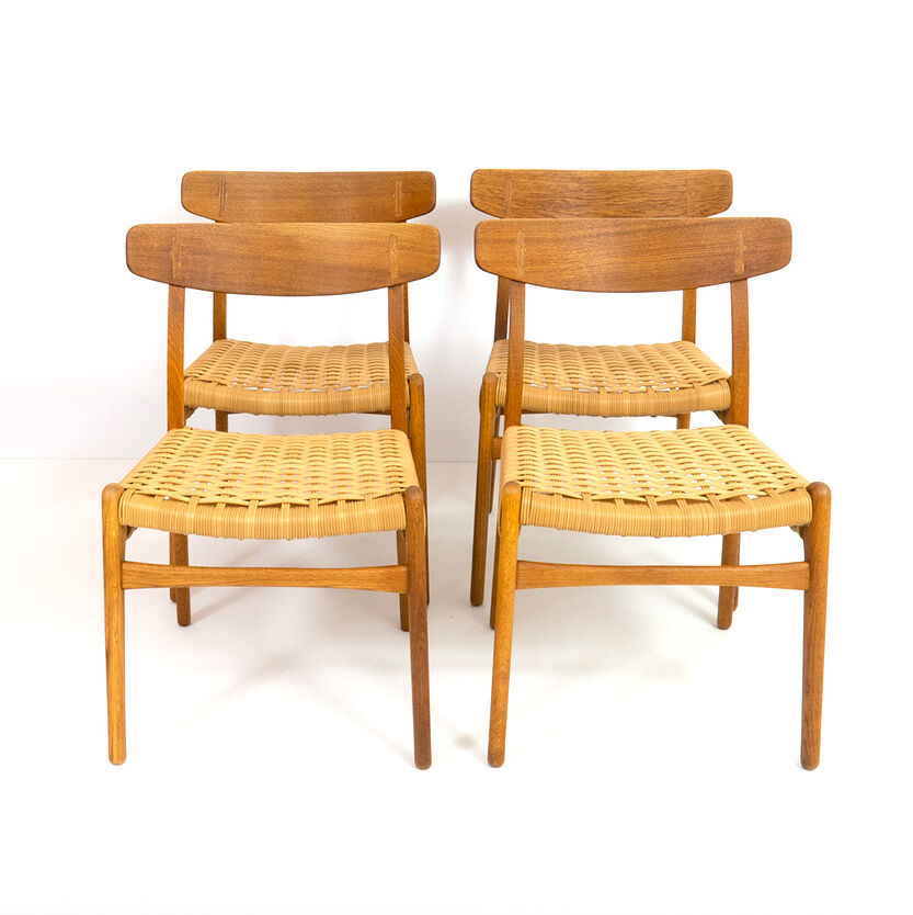 Chaises Ch23  par Hans J. Wegner pour Carl Hansen & Søn