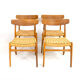 Chaises Ch23  par Hans J. Wegner pour Carl Hansen & Søn