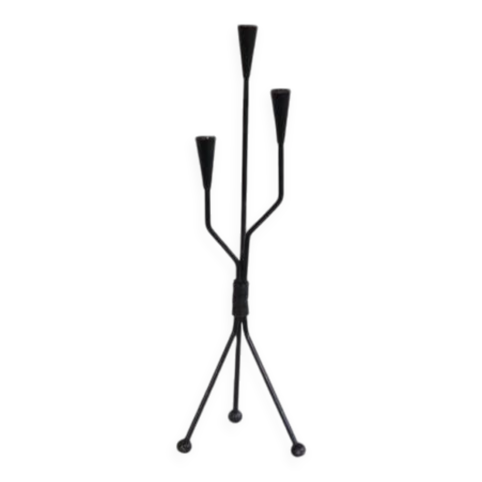 Scandinavian metal candle holder 1970