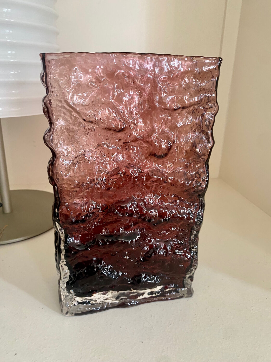 Vase Geoffrey Baxter Whitefriars purple glass 60s 70s