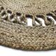 Round jute rug wave 120 cm