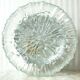 Set of 3 textured moulded glass ceiling lights/wall lights from the 1970s.