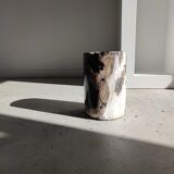 Side table in petrified wood