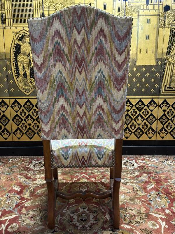 Set of 8 Louis XIII style chairs