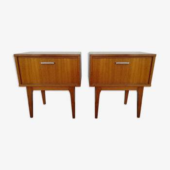 Pair of vintage bedsides