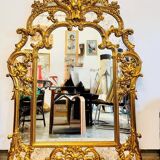 Louis XV style gilded mirror