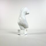 Bust of Venus in ceramic on plexiglass base, circa 1970