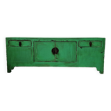 Small low buffet / TV cabinet in green patina