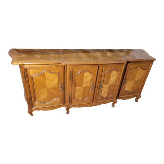 Cherry wood sideboard 4 doors and 3 drawers