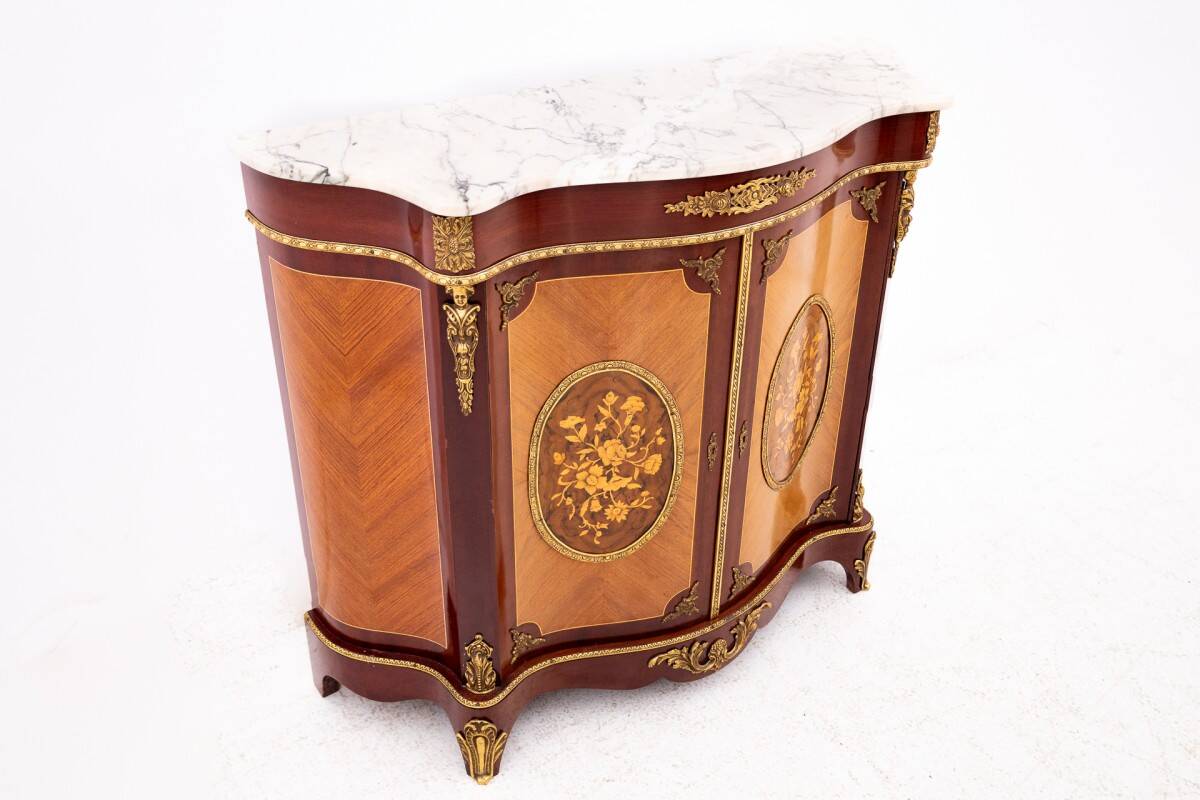 Chest of drawers with stone top, Western Europe, first half of the 20th cen