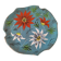 Plat faïence émaillée esprit poterie de Bresse