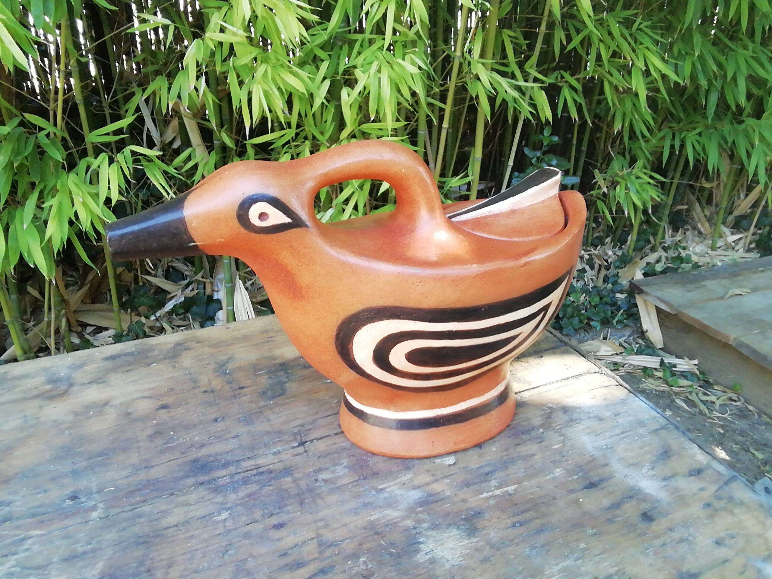 Terracotta jug, ceramic, email