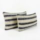 Set of 2 vintage kilim cushion covers 25x51 cm