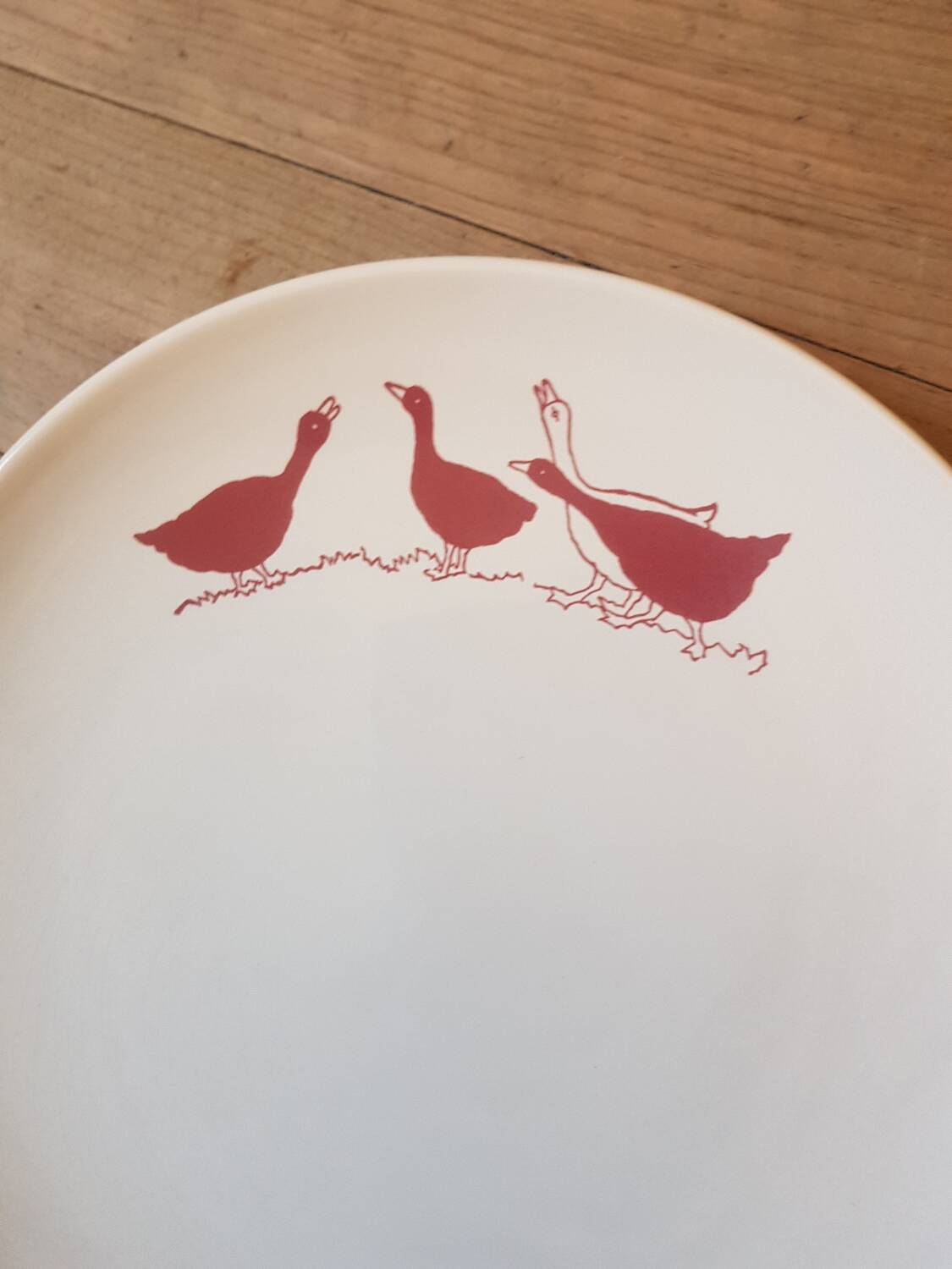 Set of 5 vintage dessert plates from Lunéville.