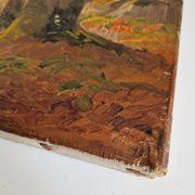 Old 19th century painting signed Jean Dufau