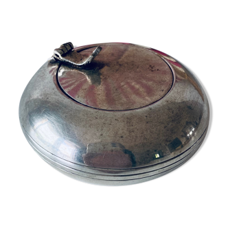 Silver round ashtray
