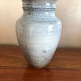 Vase en grès gris bleu