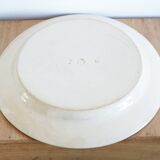 Plat ancien type terre de fer 19e siècle