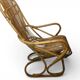 Vintage, large rattan armchair from the 1970s.
