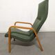 Paire de fauteuils en bois courbé des années 50/60