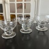 set of old chiseled glasses
