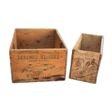 Lot 2 wooden crates