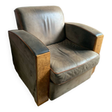 Massot leather club chair