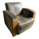 Massot leather club chair
