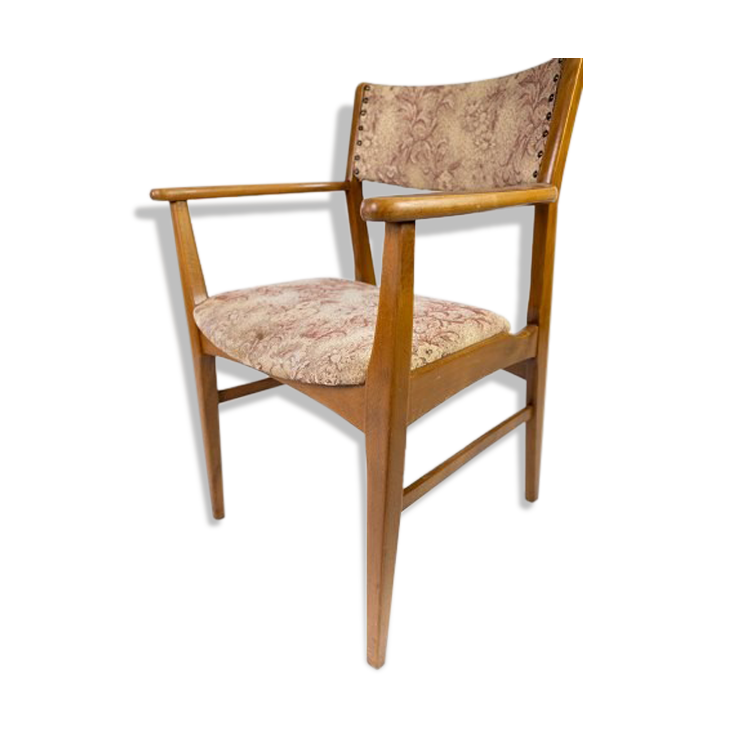 Teak chair with armrests 60s
