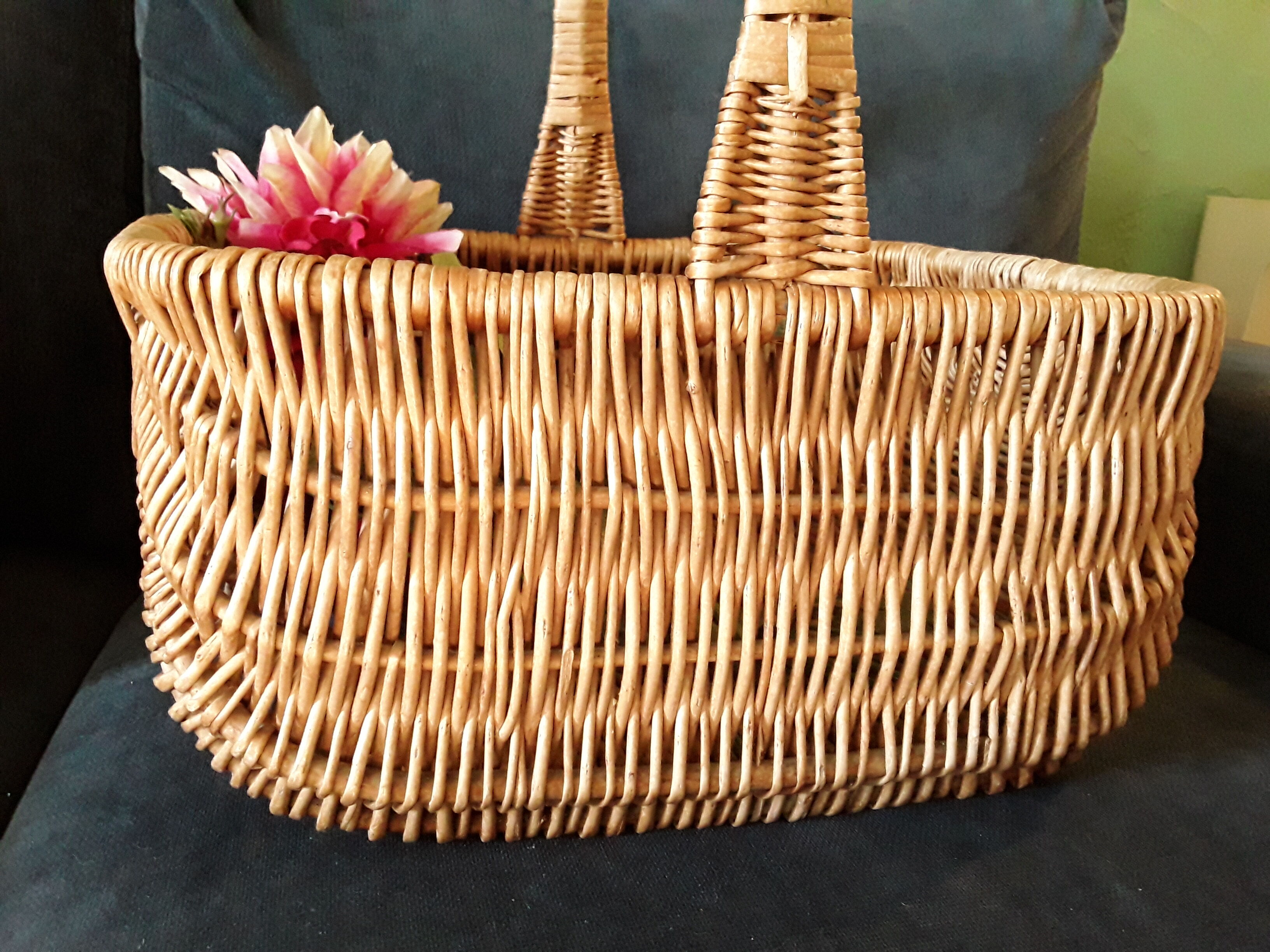 Old wicker basket
