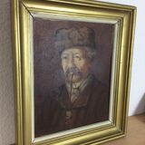 Portrait old man with pipe