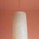 Vintage 1950 glass cylinder pendant light