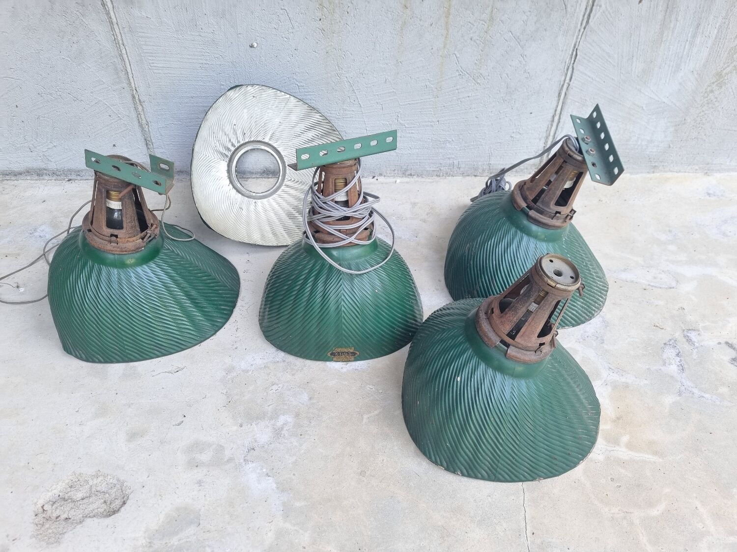 1930 X Ray Curtis wall or ceiling lamps