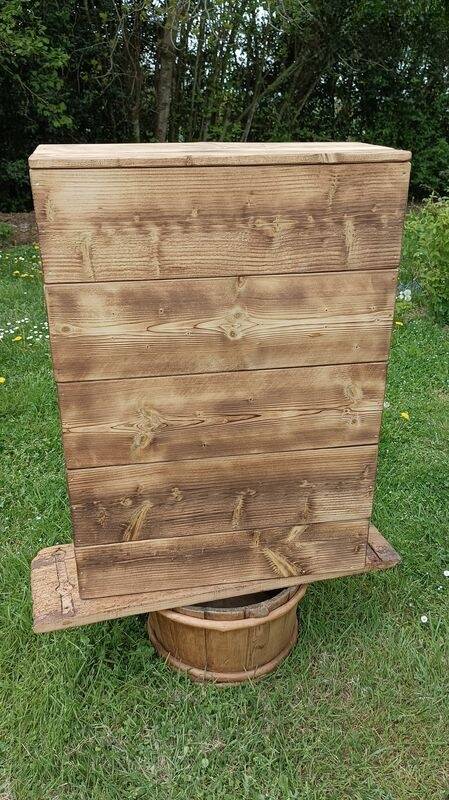 Restored workshop furniture. Industrial style. Vintage.